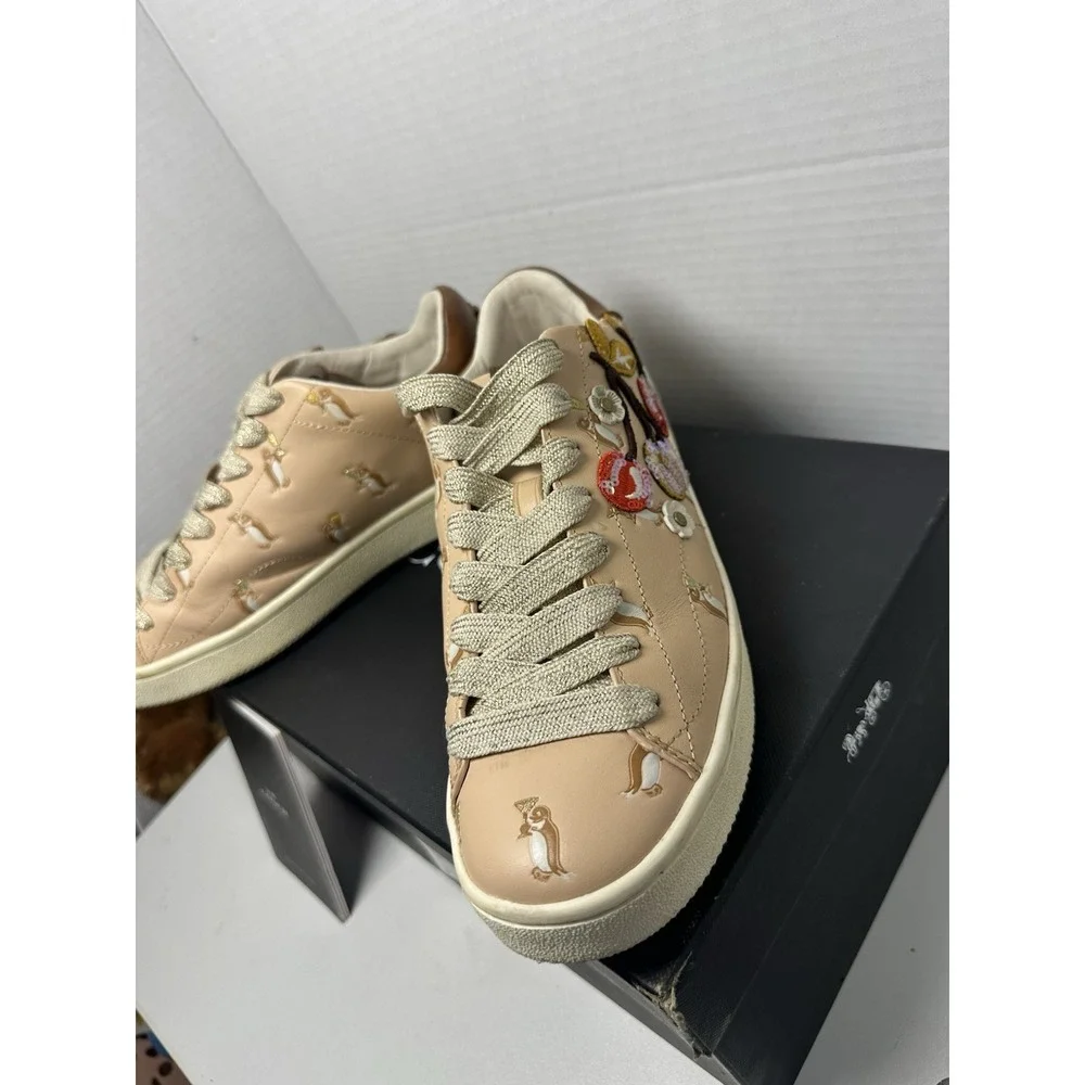 COACH Women's C101 Cherry Blossom Pink Penguin Shoes Size 9